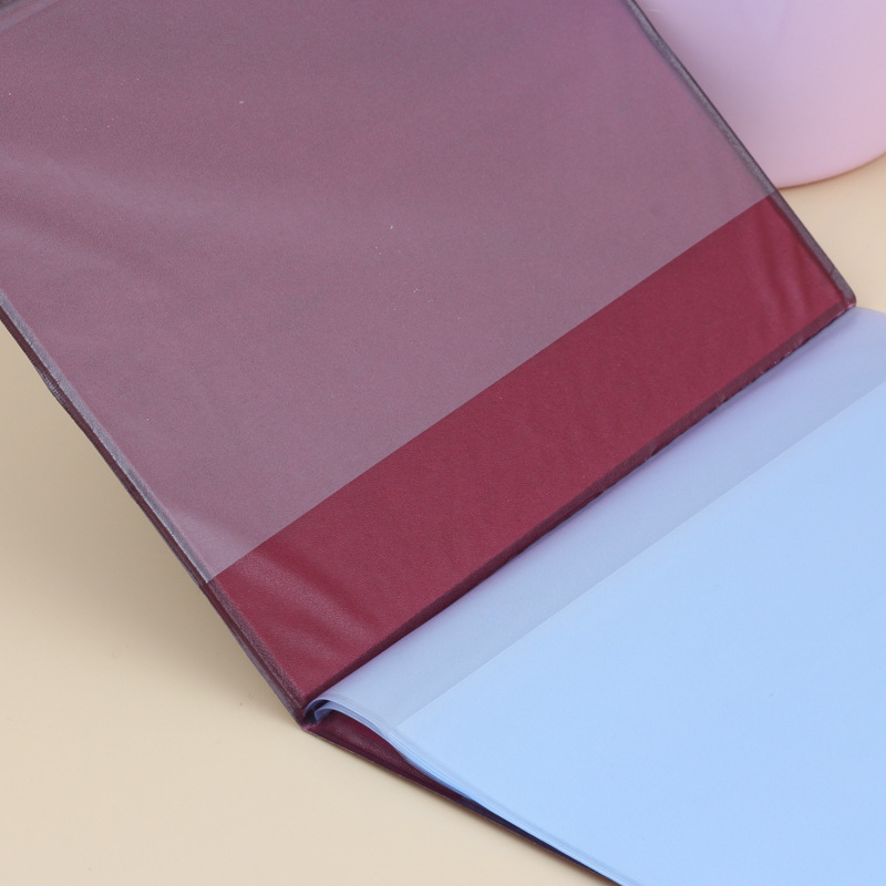 Factory Direct supply two-page household registration book new household registration book household registration book protective leather case Wholesale