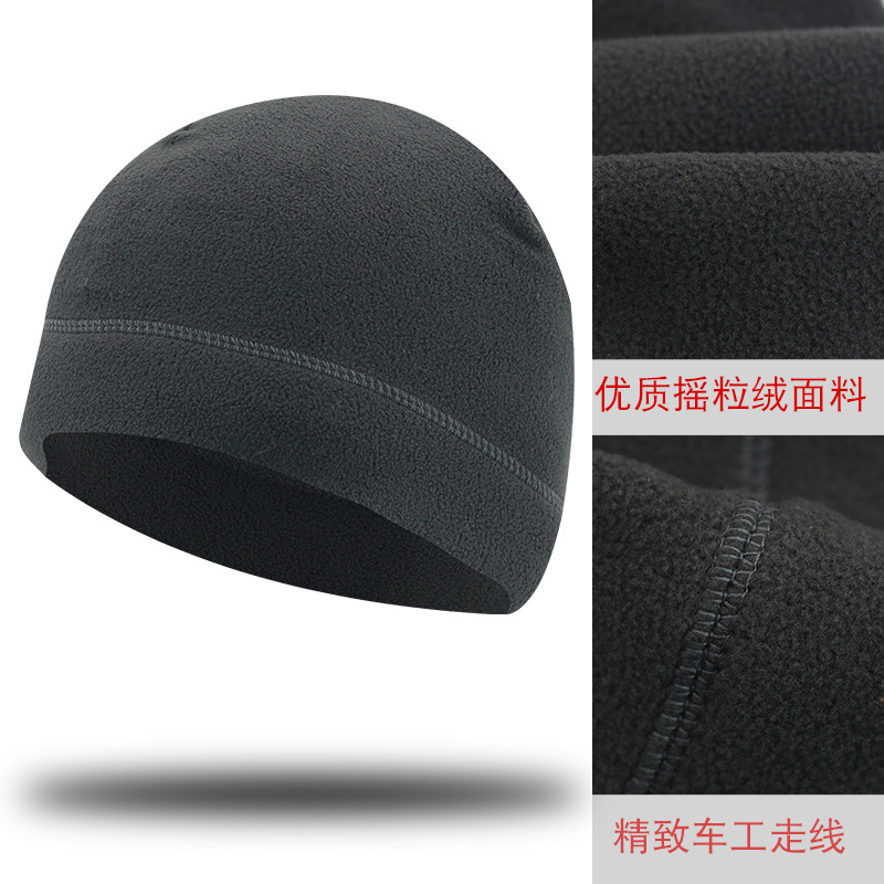 Amazon Autumn Winter Men's and Women's Outdoor Fleece Hat Sports Cold-proof Windproof Warm Mountaineering Riding Skiing Running Hat