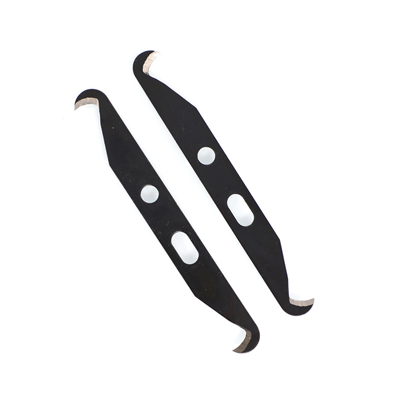 Textile Machinery Accessories double-headed blade yarn cutting round hole yarn cutting knife knotting knife hook knife textile blade