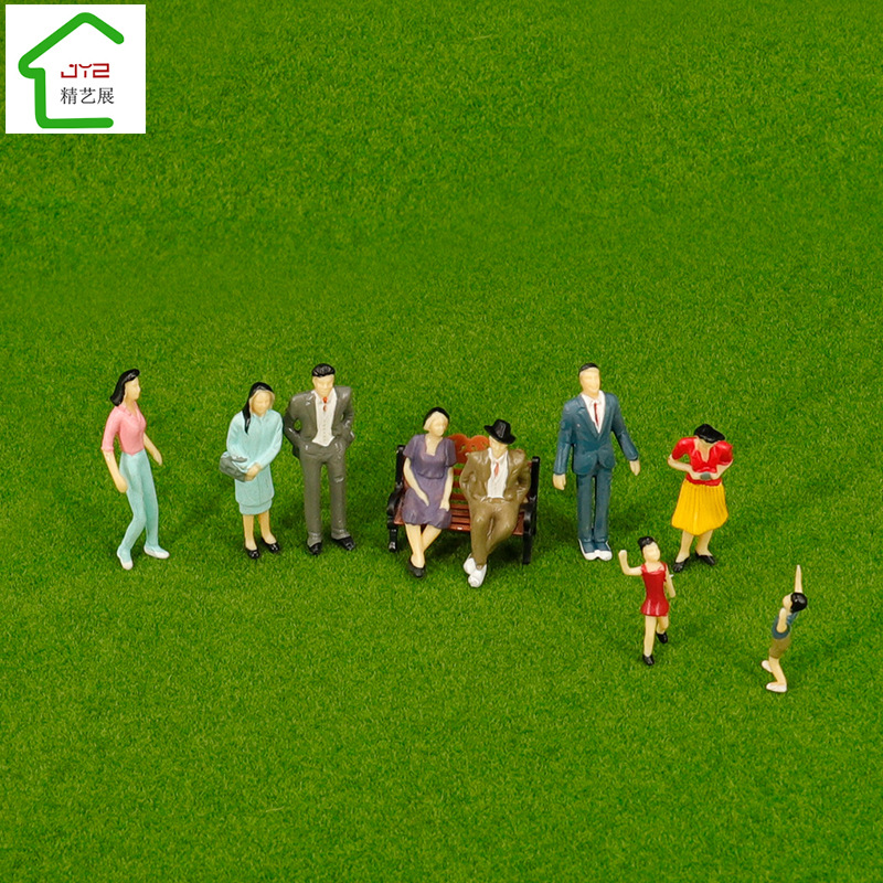 DIY building sand table figure doll decoration new multi-posture simulation mini color little doll model decoration