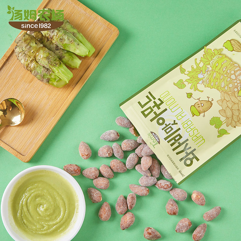 Korea Imported Snack Babel Tom Farm Honey Butter Almond Mustard Flavor Almond Nuts Wholesale