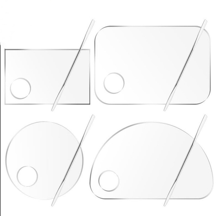 Foundation Palette Makeup Palette Acrylic Clear Tone Liquid Foundation Makeup Artist Use Nail Color Trumpet