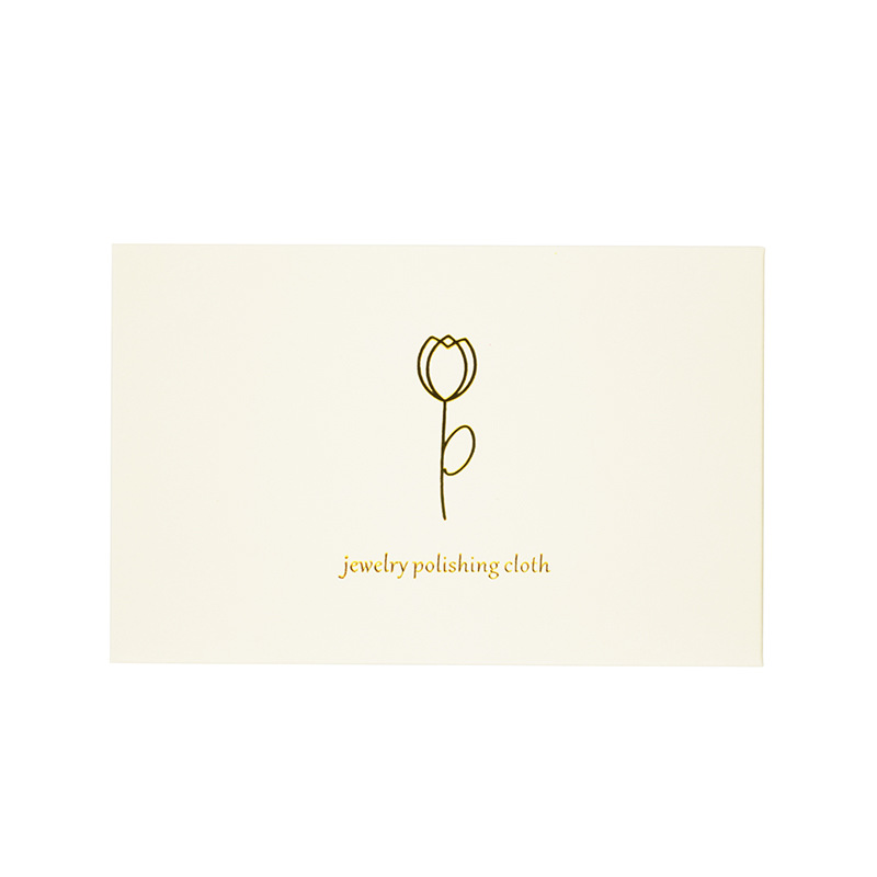 Manufacturer Wholesale Hot Stamping Lily Exquisite Packaging Jewelry Silver Polishing Cloth Silver Jewelry Polishing Cloth Gold Polishing Cloth Brightening Silver Polishing Cloth
