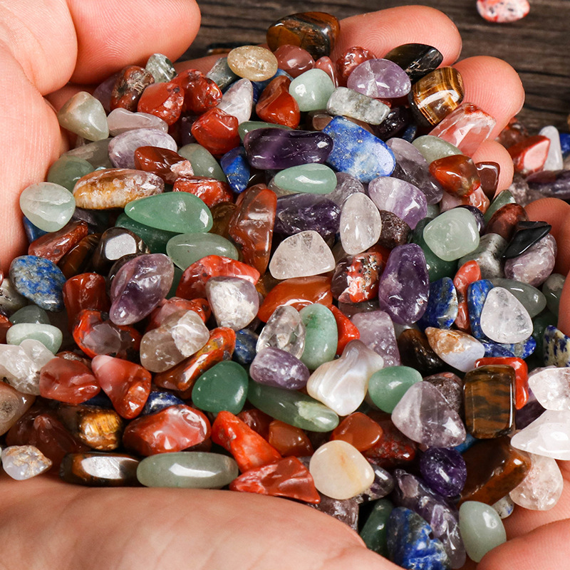 Xizang 1 Xizang Seven Natural Treasures Pan Jin Tantra Mixed Colored Stone Pack Seven Treasures Gems Colorful for Manza Bulk