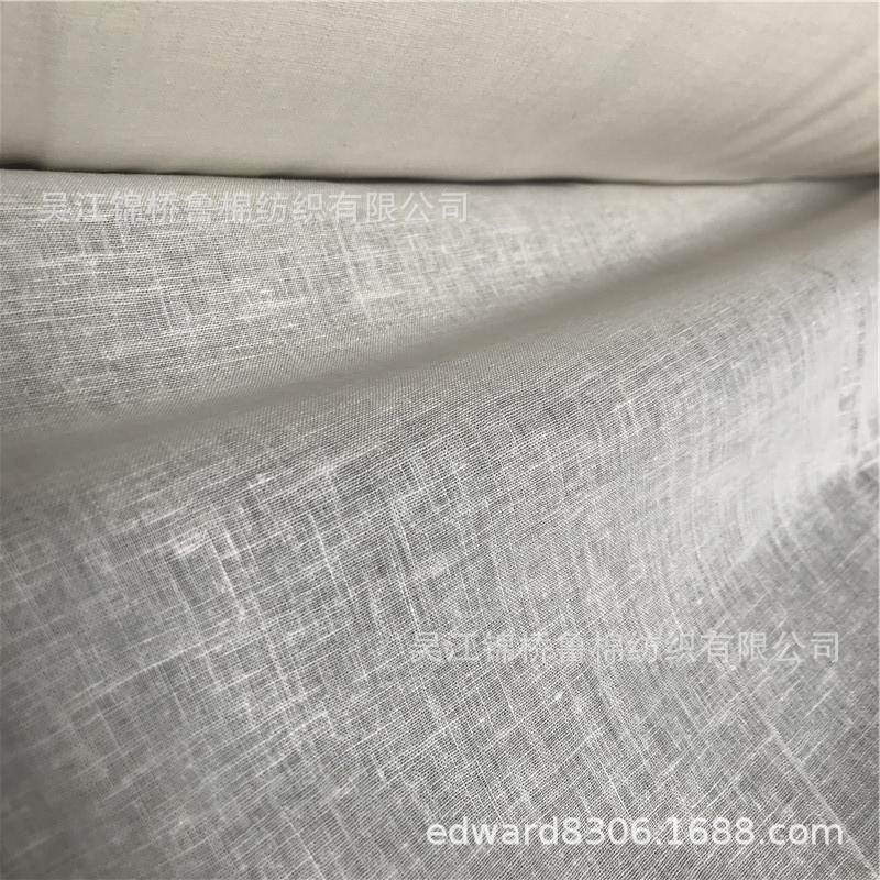 Cotton Linen Gray Cloth Sand Wash Polyester Linen Green Willow Crepe Printed Sticky Linen Cotton Blended Slub Yarn-dyed Oxford Spinning