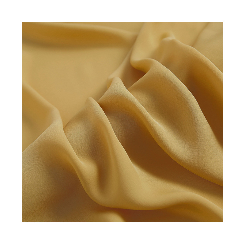 Zhongcheng Silk 19 Mmi 140 Mulberry Silk Joe De Chine Crepe Cloth Dress Shirt Solid Color Silk Fabric