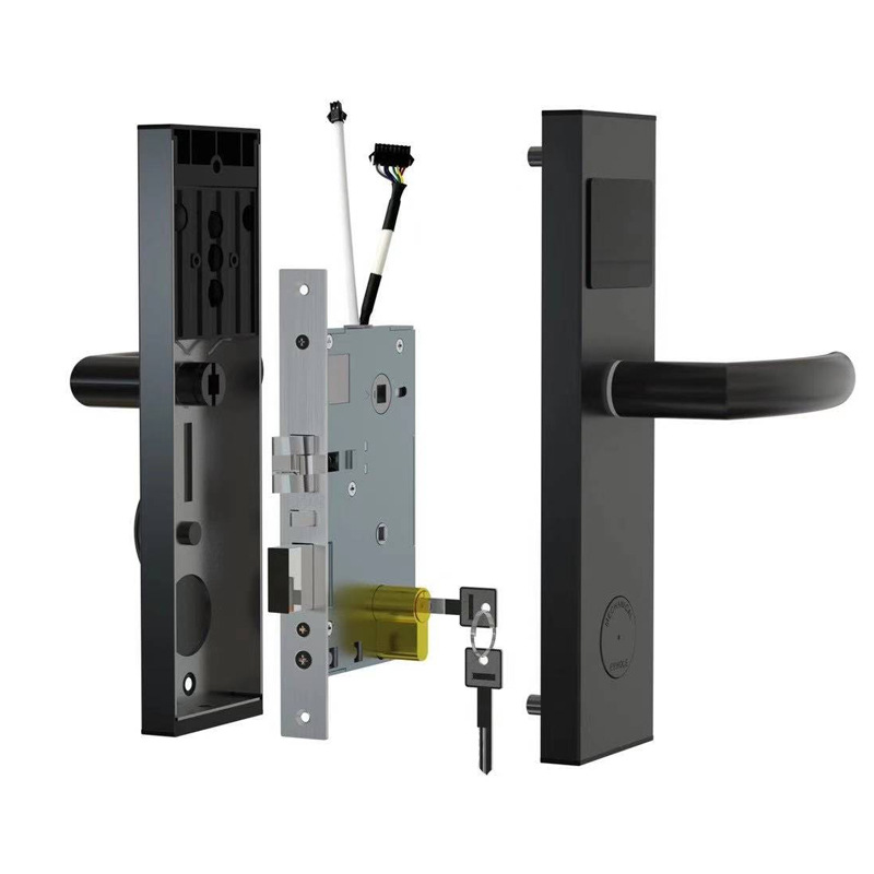 Rixiang Stainless Steel Hotel Door Lock Hotel Card Lock IC Card Lock Apartment Smart Electronic Sensor Lock Wooden Door