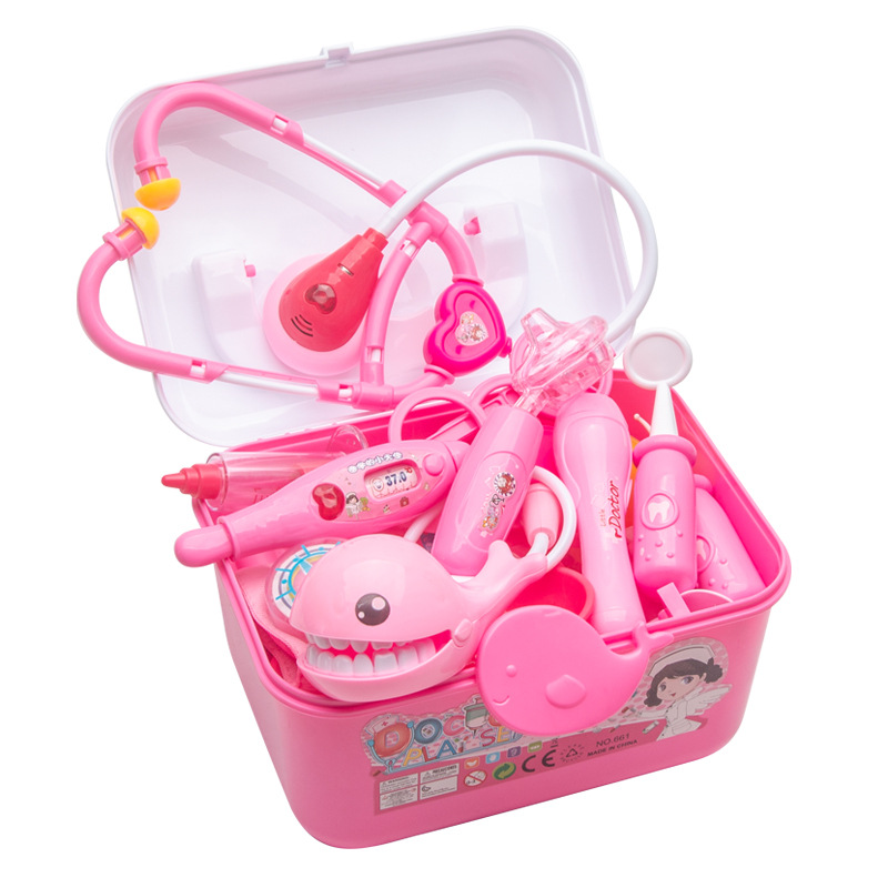 Children's doctor toy set girl simulation nurse stethoscope injection play house medical kit