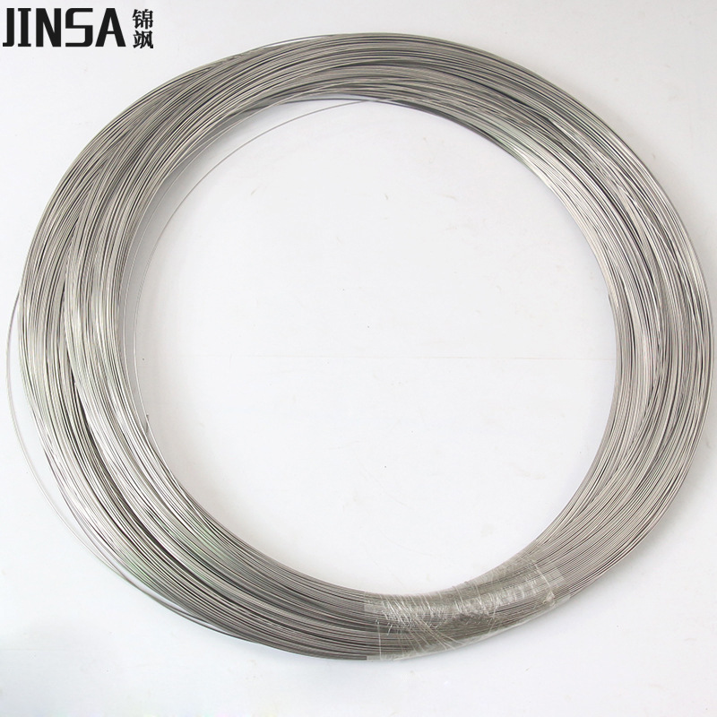 Factory direct 304 stainless steel spring wire medium hard bright hydrogen retreating cord straightening flattening cutting spool