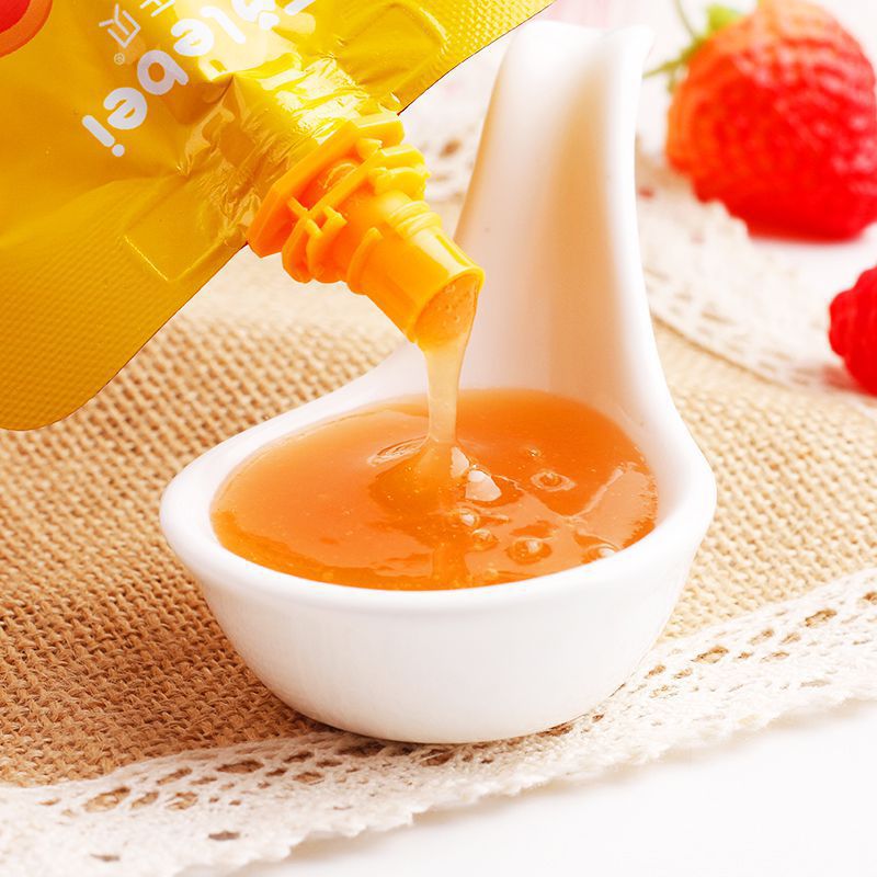 Tonglebei Bagged Fruit and Vegetable Puree 113g Kidsren's Baby Drink Juice Puree Fruity Sauce Sucking Fun