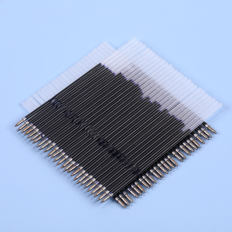 Amazon Mingjia 0.7mm refill press replacement core blue red black bullet ballpoint pen refill in stock wholesale