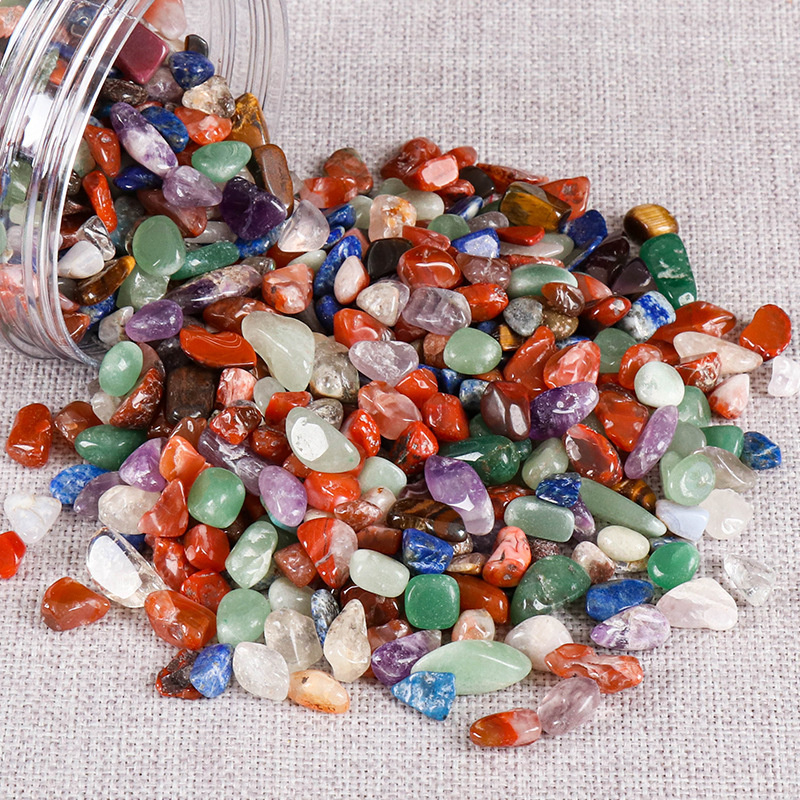 Seven Gemstones Crystal Offering Tray Household Offering Tray for Buddha Seven Treasures Eight Offerings Repair Tray Gemstone Jar Packaging 0.5kg