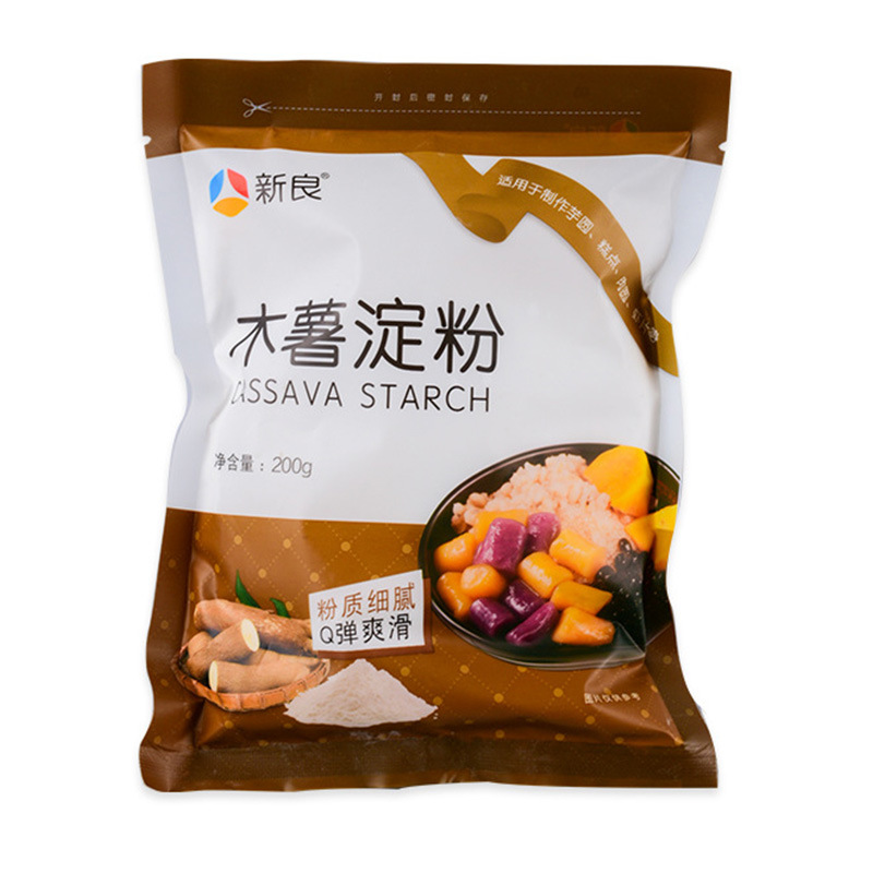 Xinliang Cassava Starch Edible Cassava Powder Homemade Taro Round Pearl Burnt Grass Raw Powder 200g Baking Raw Material