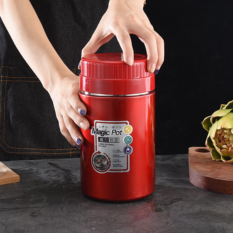 304 stainless steel vacuum braised beaker double thick large capacity thermos cup household insulation braised pot wholesale