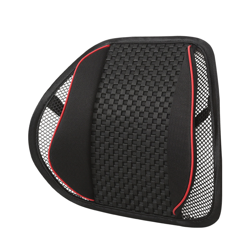 Foreign trade wholesale car waist support wooden beads bamboo ice silk waist support back cushion four seasons universal small leather Ding waist support hair generation