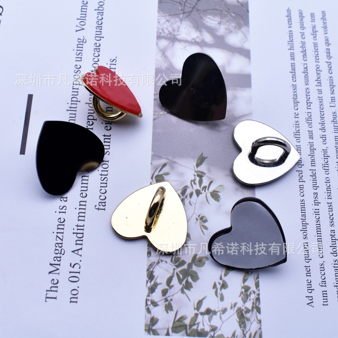 Korean style tassel metal hook round diy jewelry accessories love shape square buckle mobile phone shell pendant alloy material