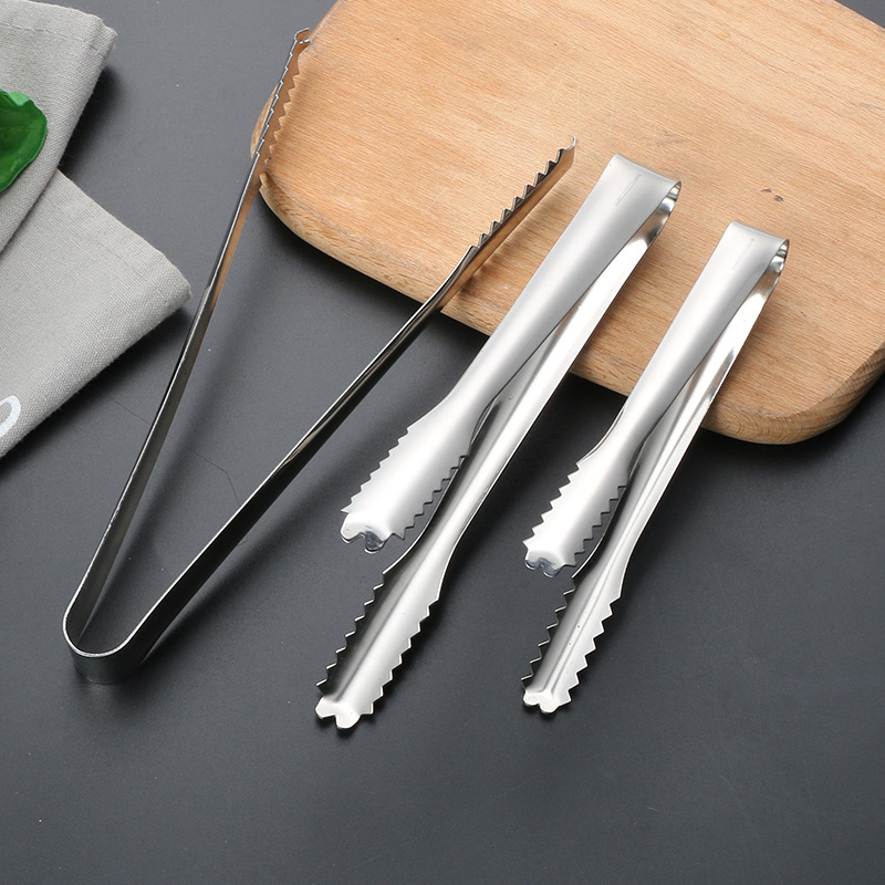 Толстый зажим для льда из нержавеющей стали, многофункциональный зажим для барбекю, зажим для полотенец, барные принадлежности