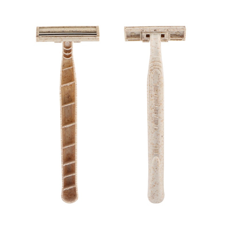 Wheat Straw Razor Environmentally Friendly Material Razor Disposable Razor Disposable Razor Two-Layer Razor
