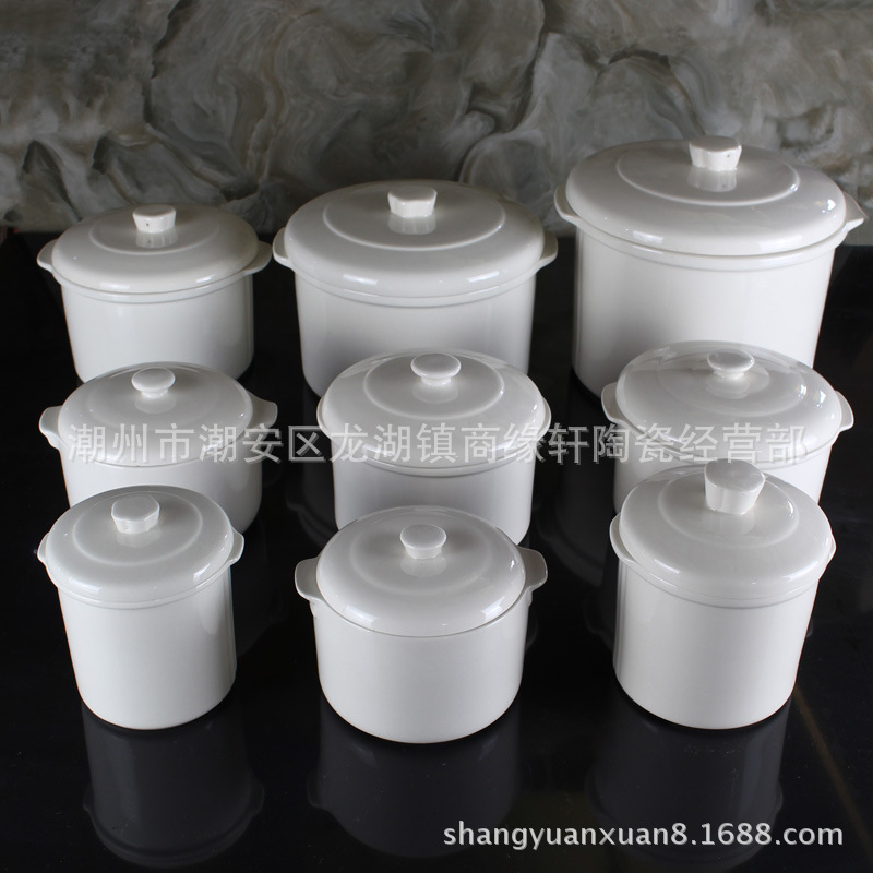 Чаша для тушения с крышкой, чаша для птичьего гнезда, медицинская чаша, мини водонепроницаемая чаша с крышкой, чисто белая керамическая чаша для супа, оптовая пара для готовки на пару