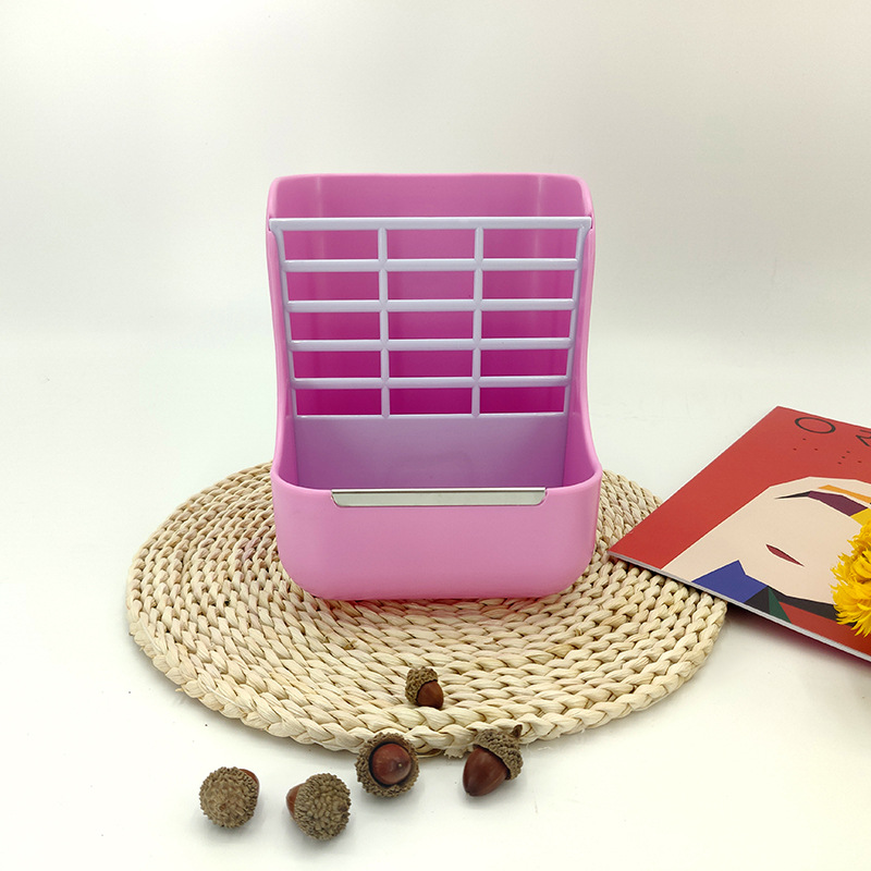 Two-in-one Grass Rack Rabbit Totoro Dutch Pig Pot Anti-turning Anti-gnawing Edge Fixed Rabbit Pot Grass Feeder