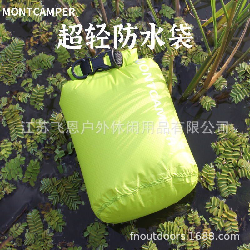 Factory Direct Sales Montcamper Nylon Ultra-Light Outdoor Waterproof Bag Skin Bag Rafting Bag River Tracing Waterproof Bag