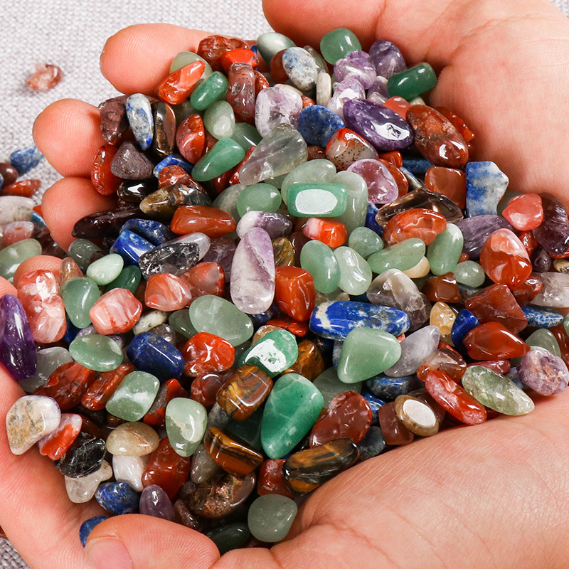 Seven Gemstones Crystal Offering Tray Household Offering Tray for Buddha Seven Treasures Eight Offerings Repair Tray Gemstone Jar Packaging 0.5kg