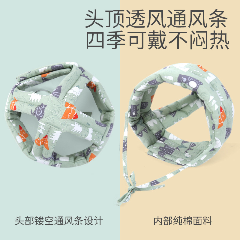 Baby Head Protection Pillow, Anti-Fall Artifact, Head Protection Pad, Summer Anti-Collision Head Learning to Walk, Baby Four-Season Toddler Hat