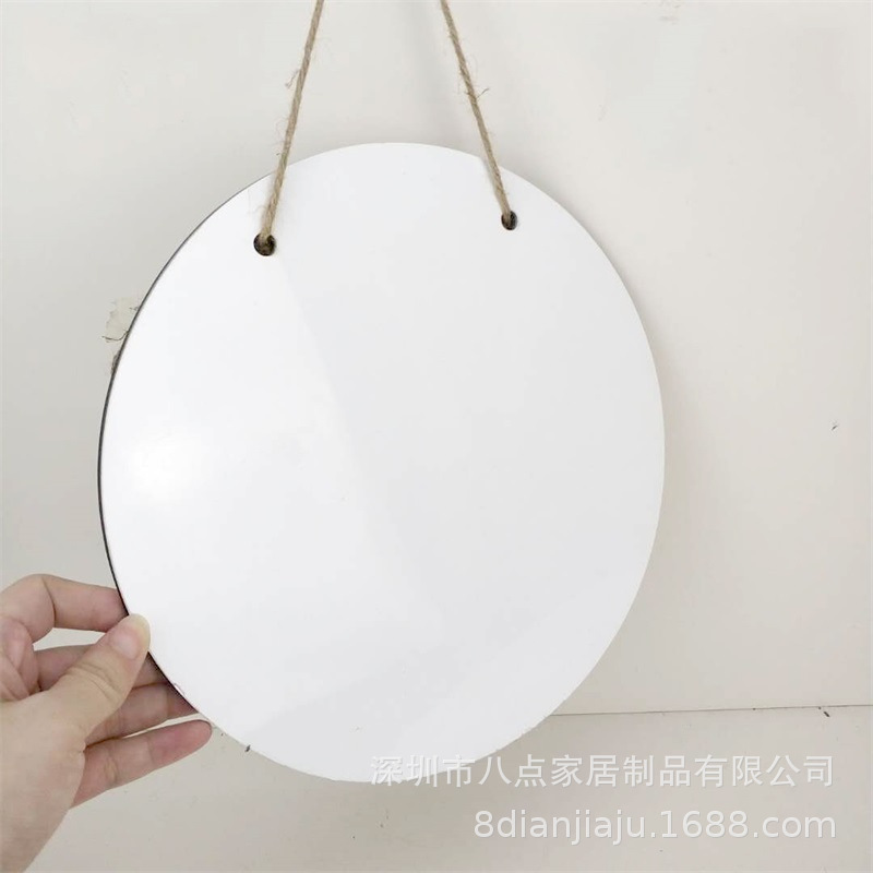 10inch Round Billboard Creative Logo Sublimation Mdf Hanging Sign Blank Round Wooden Sign Manufacturer