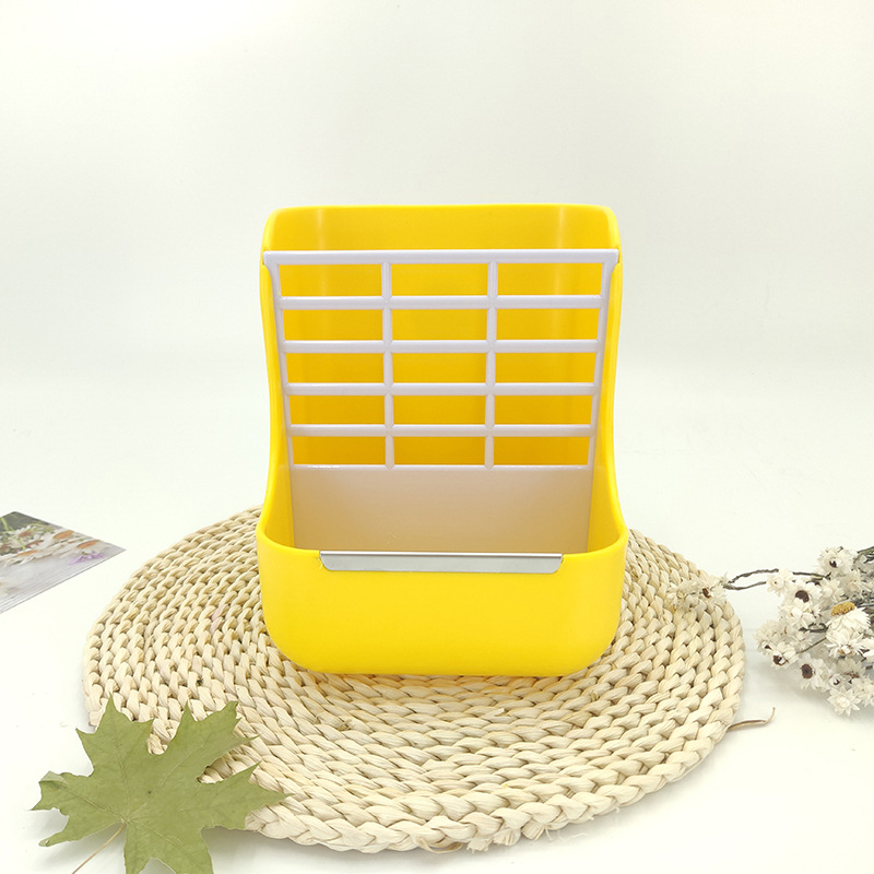 Двухв одно травяное ведро для кроликов, противопадение, противогрызунный край, фиксированное травяное ведро для кроликов