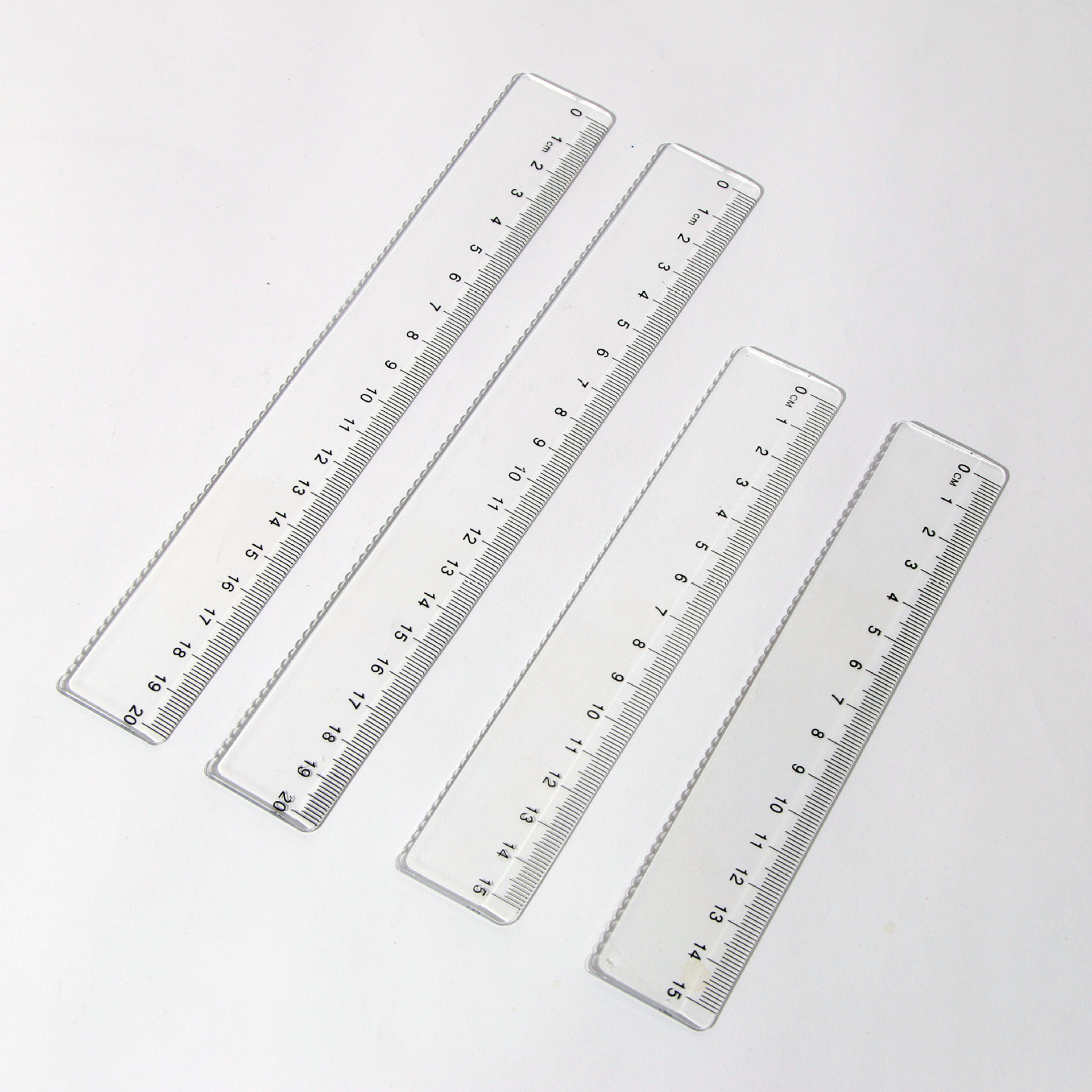 15/20cm curve ruler wave ruler single-sided scale transparent plastic ruler source wholesale student support set