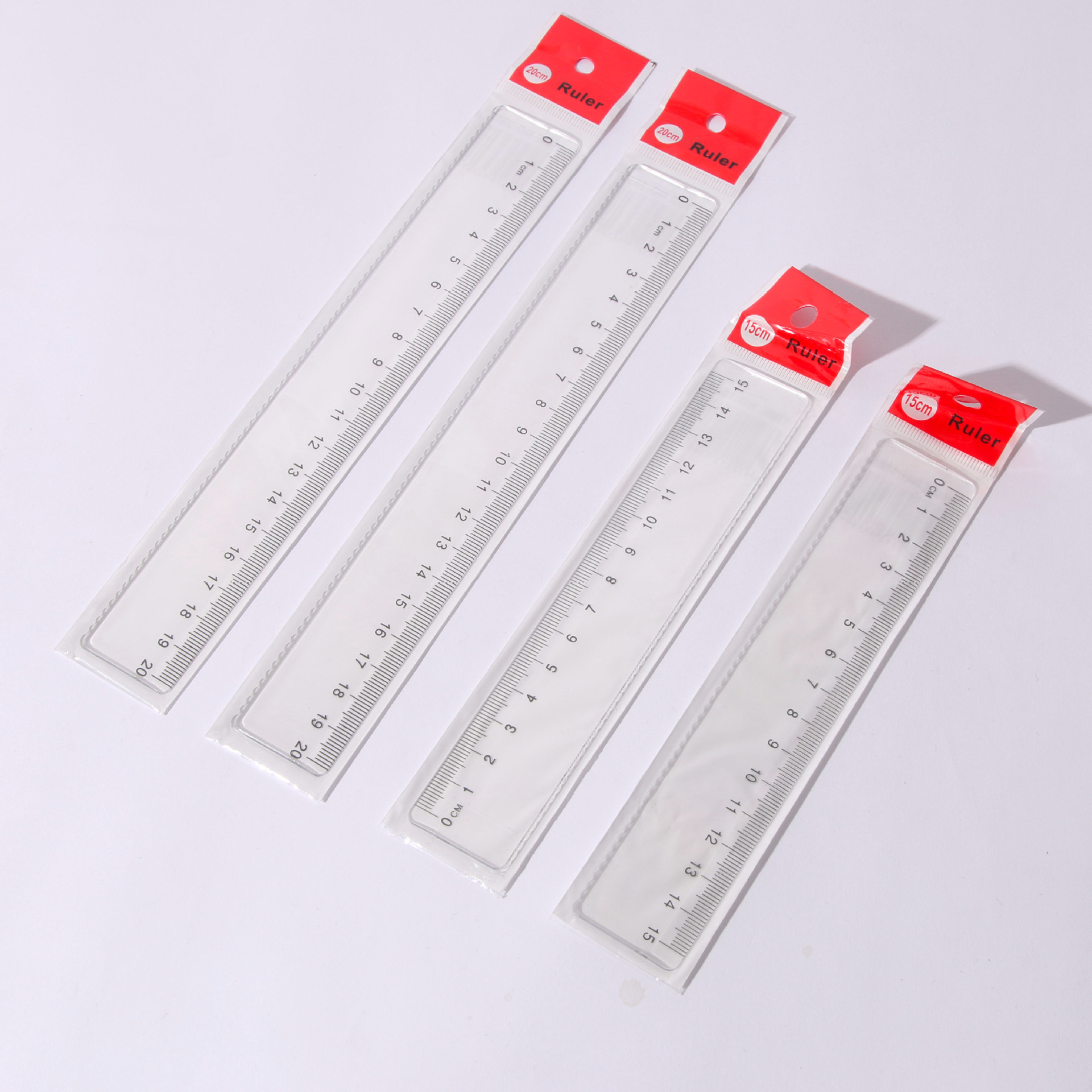 15/20cm curve ruler wave ruler single-sided scale transparent plastic ruler source wholesale student support set