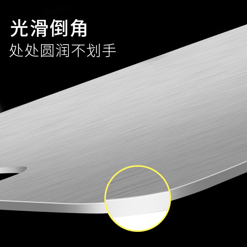 304 stainless steel cutting board Chinese square cutting board kitchen multifunctional double-sided cutting board thickened home chopping board batch