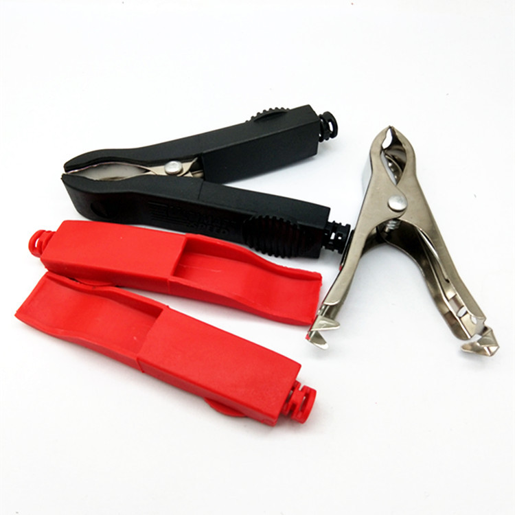 30A Nickel PlAted LArge AlligAtor Clip Big Mouth Clip Thickened 30A 75MM BAttery Clip ChArging