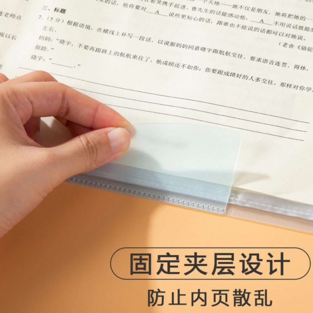 a3 test paper storage book transparent folder collection data book test paper folder multi-layer file bag junior high school students wholesale