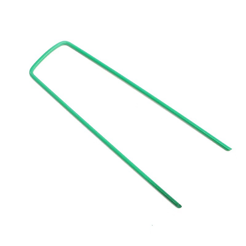 Anti-grass cloth ground nail U-shaped gardening ground cloth lawn galvanized steel wire oblique tip outdoor tent nail film holder