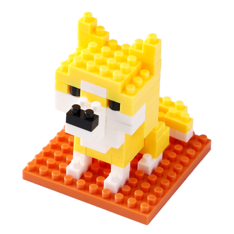 Cartoon Assembled Building Blocks Toys Puzzle Assembled Small Particle Building Blocks Student Toys DIY Children's Day Gift