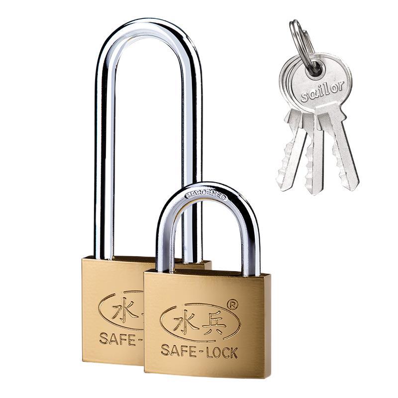 Sailor brand iron lock factory wholesale small copper lock lock lock head spot home imitation copper padlock single unlock open
