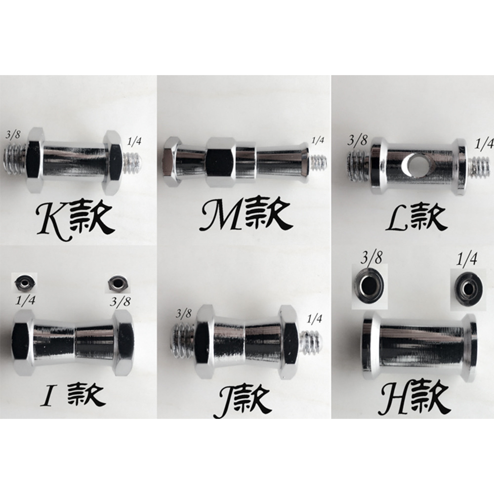 Camera 1/4 hot shoe 3/8 conversion screw slotted screw inch 1/4-20 tripod screw set