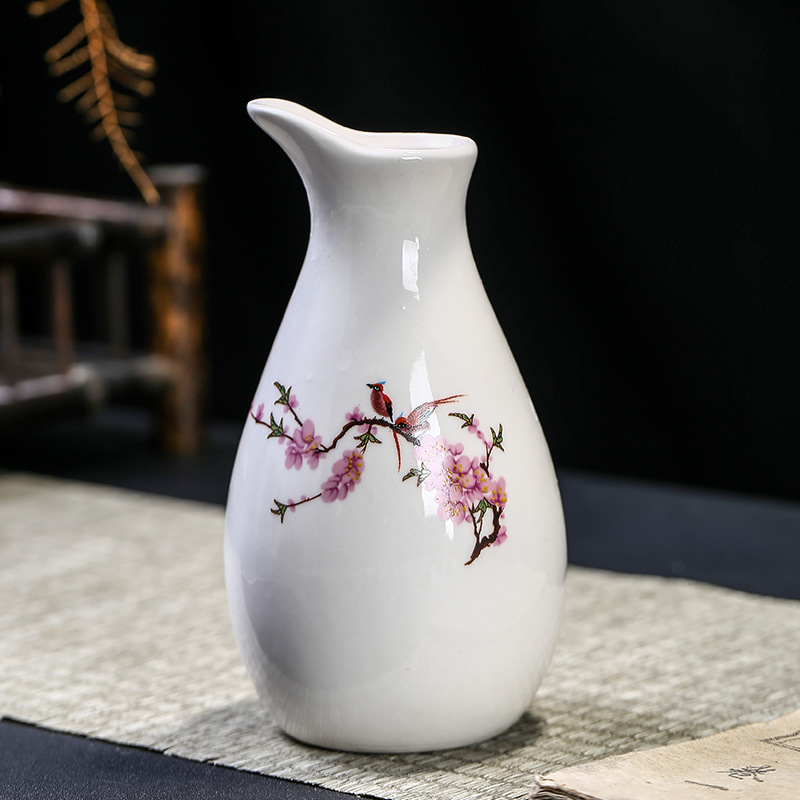 Supply of Simple Ceramic Wine Set 9-Head Ceramic Liquor Dispenser Wine Glass Flask Wine Factory Gift Logo