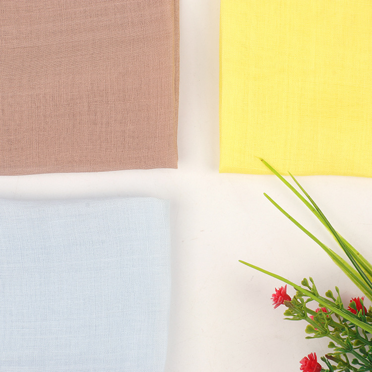 100-Count Summer Thin and Sheer High-Count Ramie Fabric for Dresses, Shirts, and Skirts, Pure Ramie Material, All-Cotton Fabric