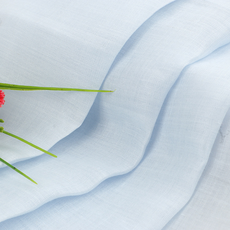 100-Count Summer Thin and Sheer High-Count Ramie Fabric for Dresses, Shirts, and Skirts, Pure Ramie Material, All-Cotton Fabric