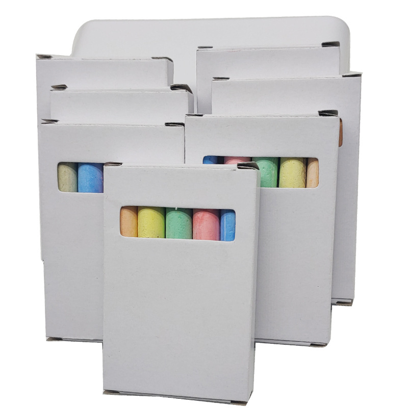 Оптовая мелкая гипсовая пудра, обычные цветные мелки, учебные мелки для детей, набор из 5 штук в наличии