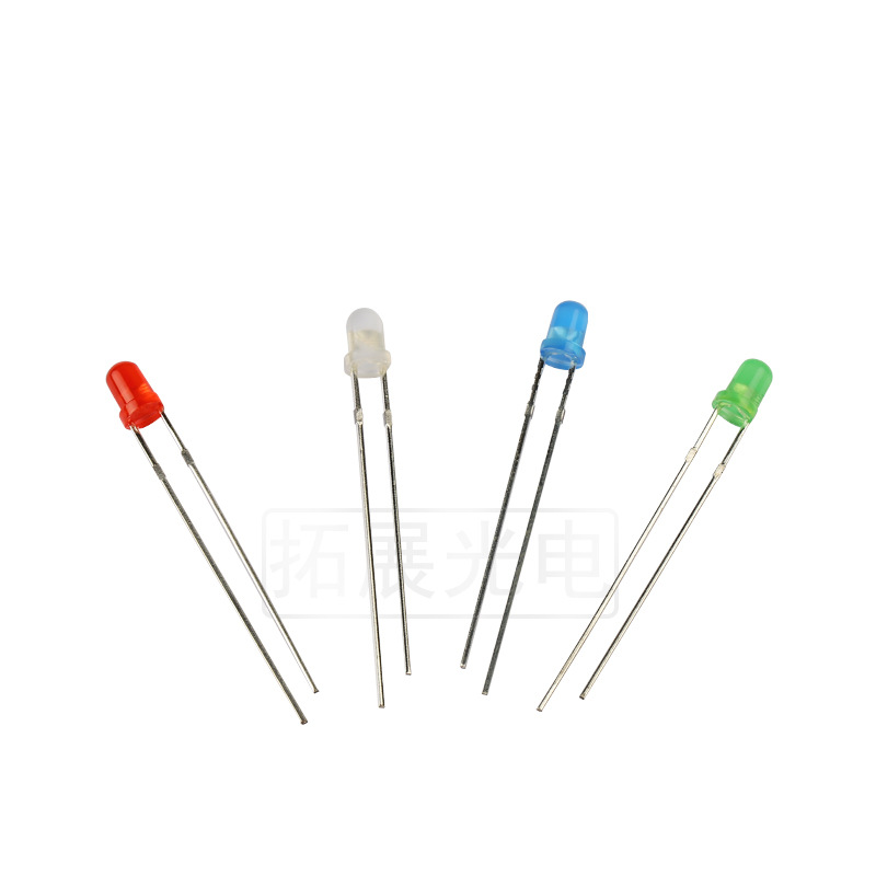 F3 Lamp Beads Sample Customized 3Mmled Colorful Red Hair Red Blue Hair Blue Green Hair Green Light Led Light-Emitting Diode