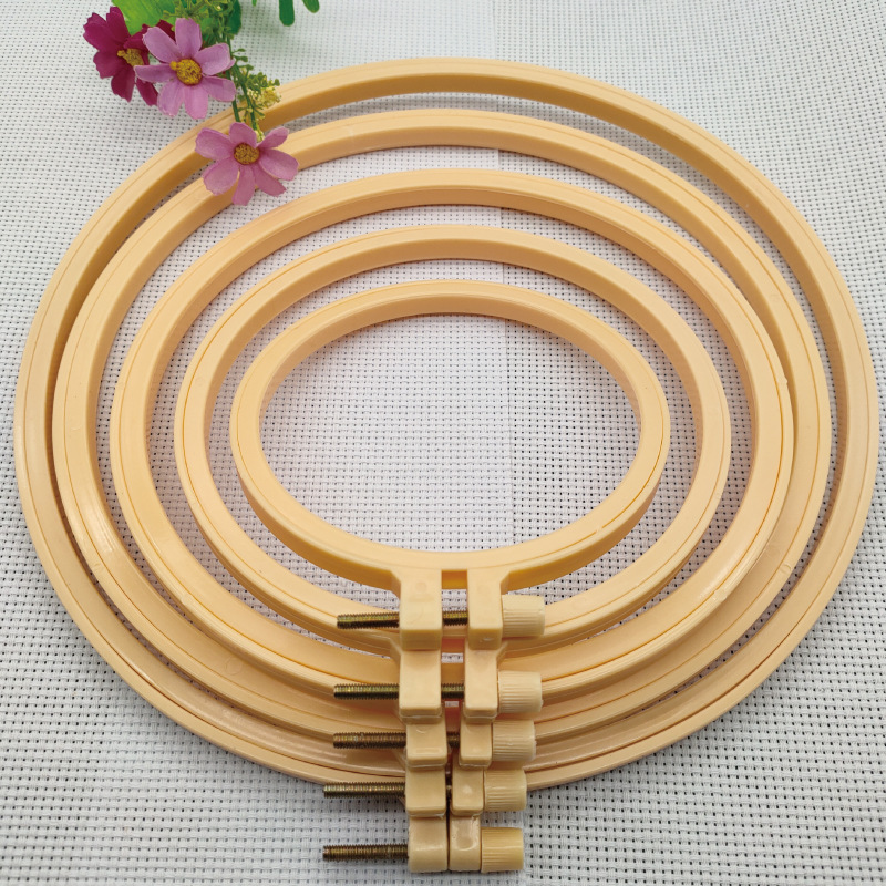 Фабричный прямой цветной вышивальный круг 7 -- 28CM пластиковый набор для вышивки крестом