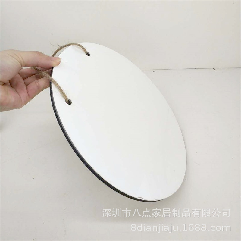 10inch Round Billboard Creative Logo Sublimation Mdf Hanging Sign Blank Round Wooden Sign Manufacturer