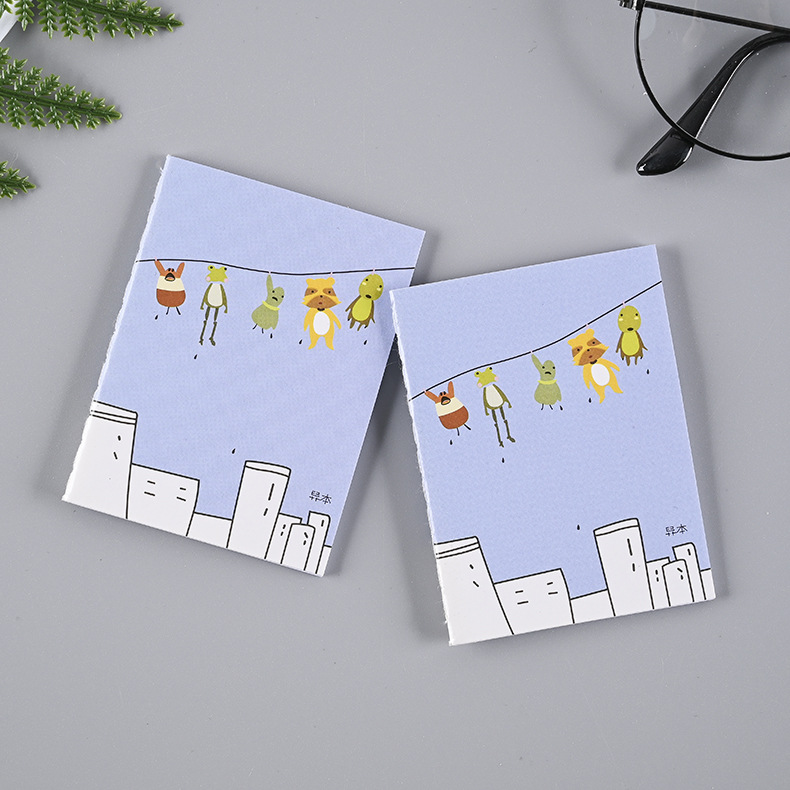 Маленький Спиральный Блокнот Мультяшный Блокнот Милый Мини Портативный Блокнот Карманный A6A7 Подарок для Учащихся Начальной Школы