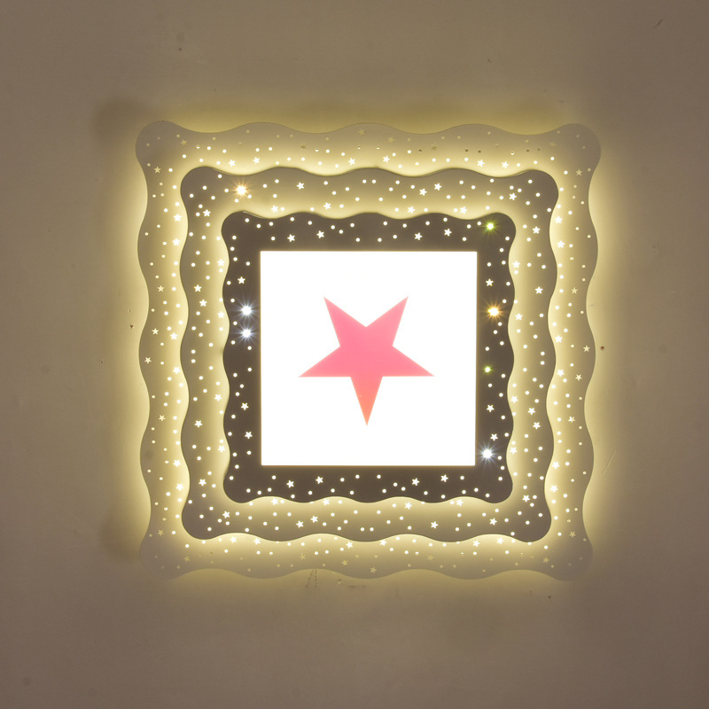 Party Building Project Custom Ceiling Lamp Grand Hall Five-Pointed Star Living Room Lamp Hall Conference Room Led Lamp Manufacturer