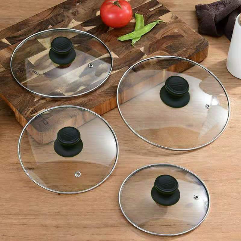 All kinds of tempered glass lid shaped square rectangular oval lid lid wok lid tempered lid small lid
