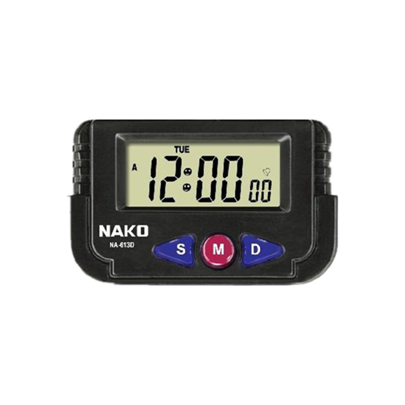 Factory Direct Supply Nako Na-613D Car Clock Small Alarm Clock Digital Clock Lcd Digital Clock Mute
