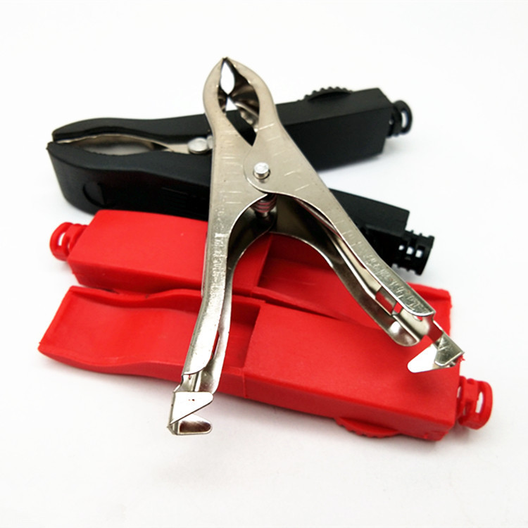 30A Nickel PlAted LArge AlligAtor Clip Big Mouth Clip Thickened 30A 75MM BAttery Clip ChArging